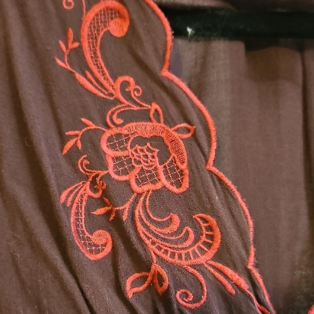 Flying Tomato Brown Tunic with Pink Embroidery - Picture 4 of 5